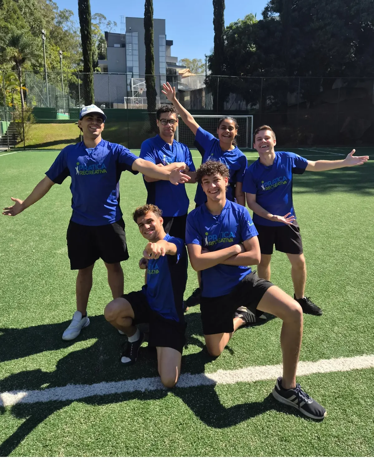 Equipe da Prática Recreativa em evento de recreação em São Paulo
